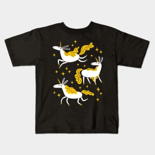 Midnight Unicorns Kids T-Shirt